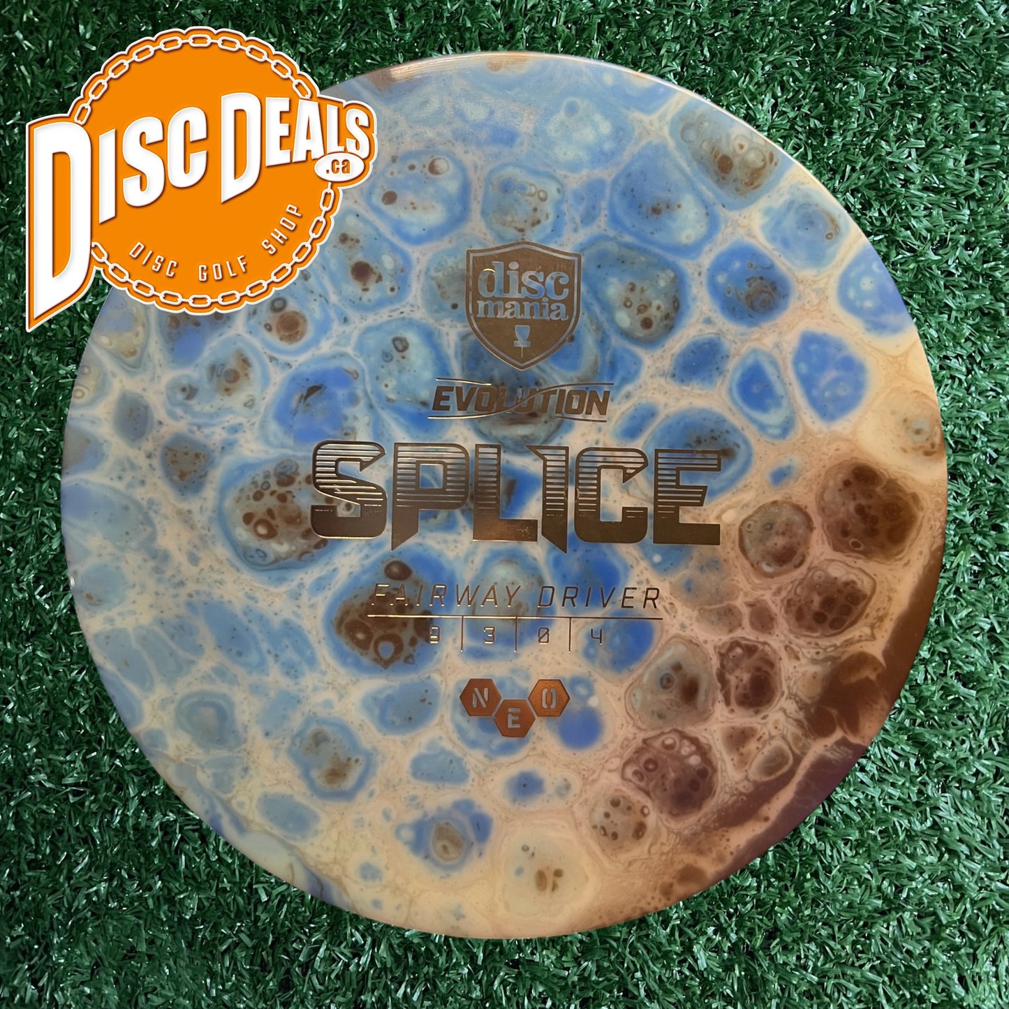 Custom Dyed Discmania NEO Splice (173g) by Strictly Dyes